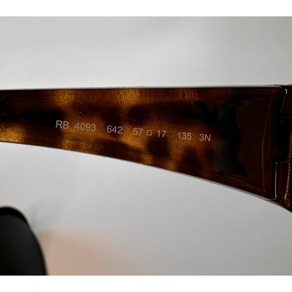 Ray Ban RB4093 642 57 Havana Crystal Brown Sunglasses *box, case, booklet, cloth - Picture 5 of 8